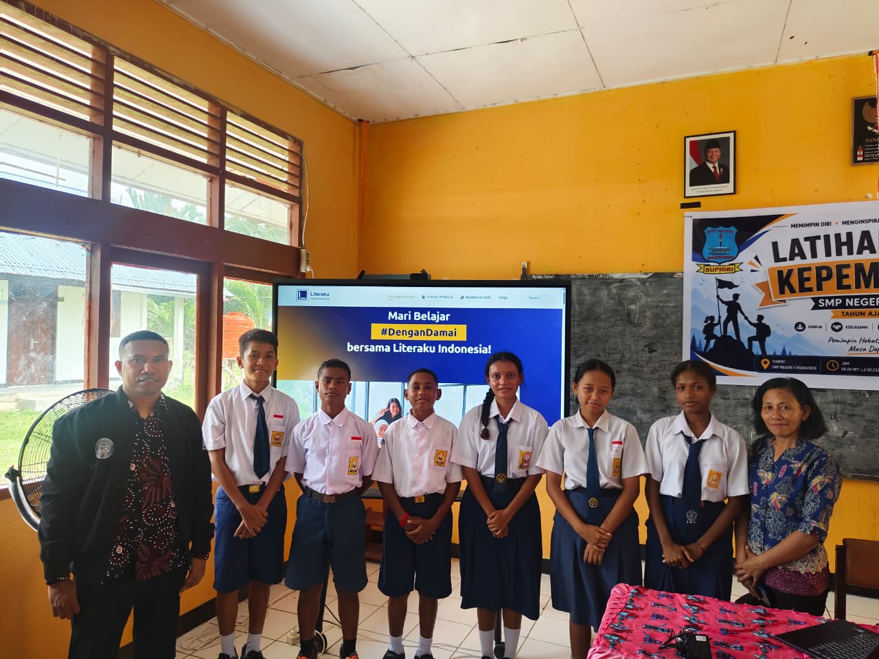 Sesi pembelajaran Literaku di Jayapura